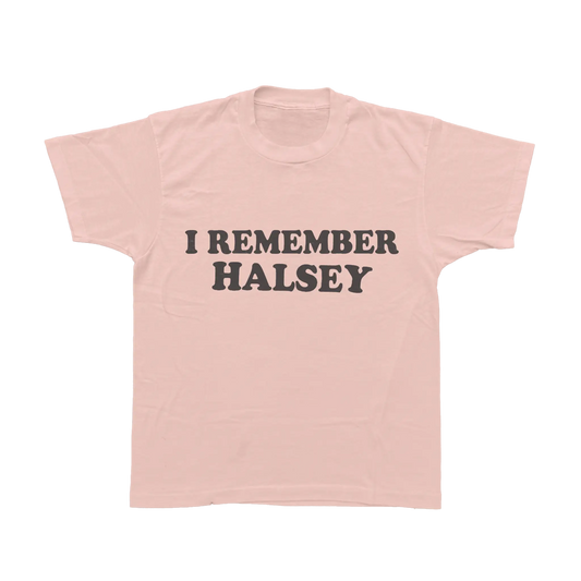 I REMEMBER HALSEY PINK TEE